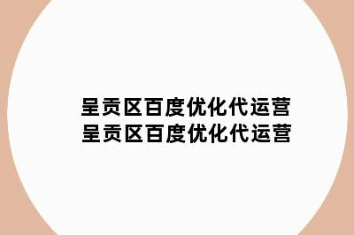 呈贡区百度优化代运营 呈贡区百度优化代运营